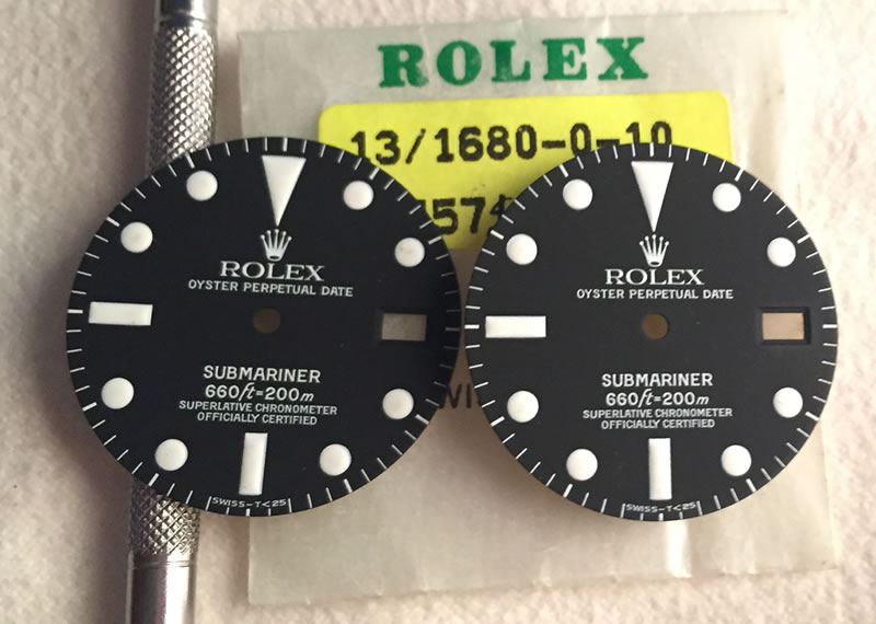 rolex 1680 service dial